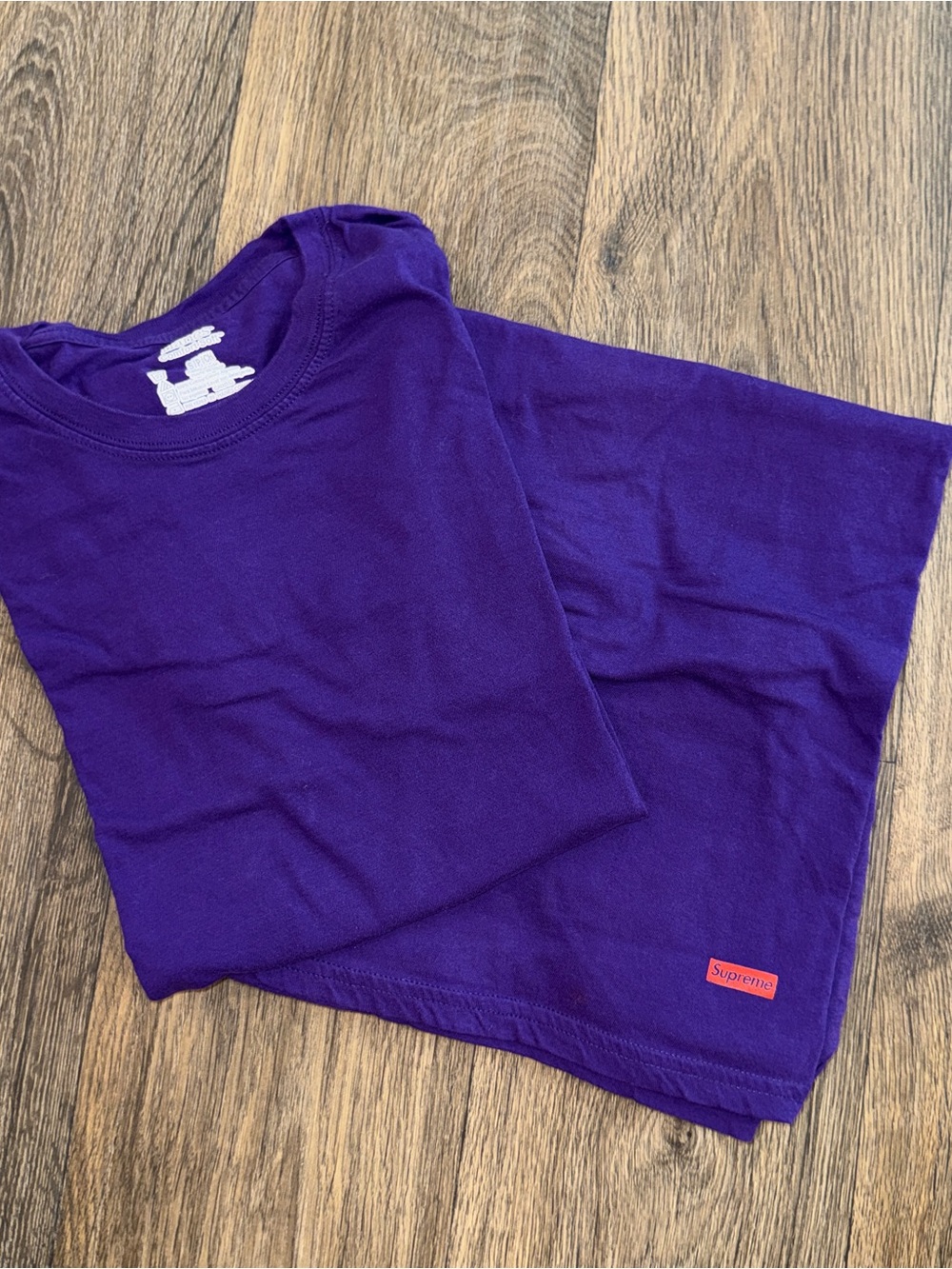 Purple Supreme x Hanes T-shirts (2 shirts)